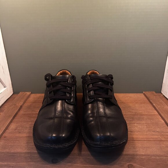 Clarks Ortholite Mens 14885 Black Leather Ankle Work Boots Shoes Size 9M main image 5